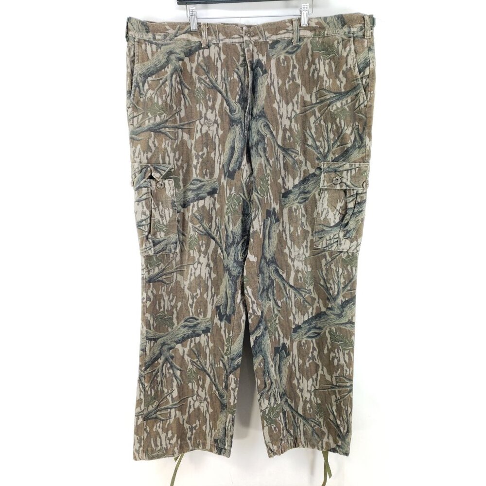 Vintage Mens XXL Quite Camouflage Fleece Cargo Hunting Pants